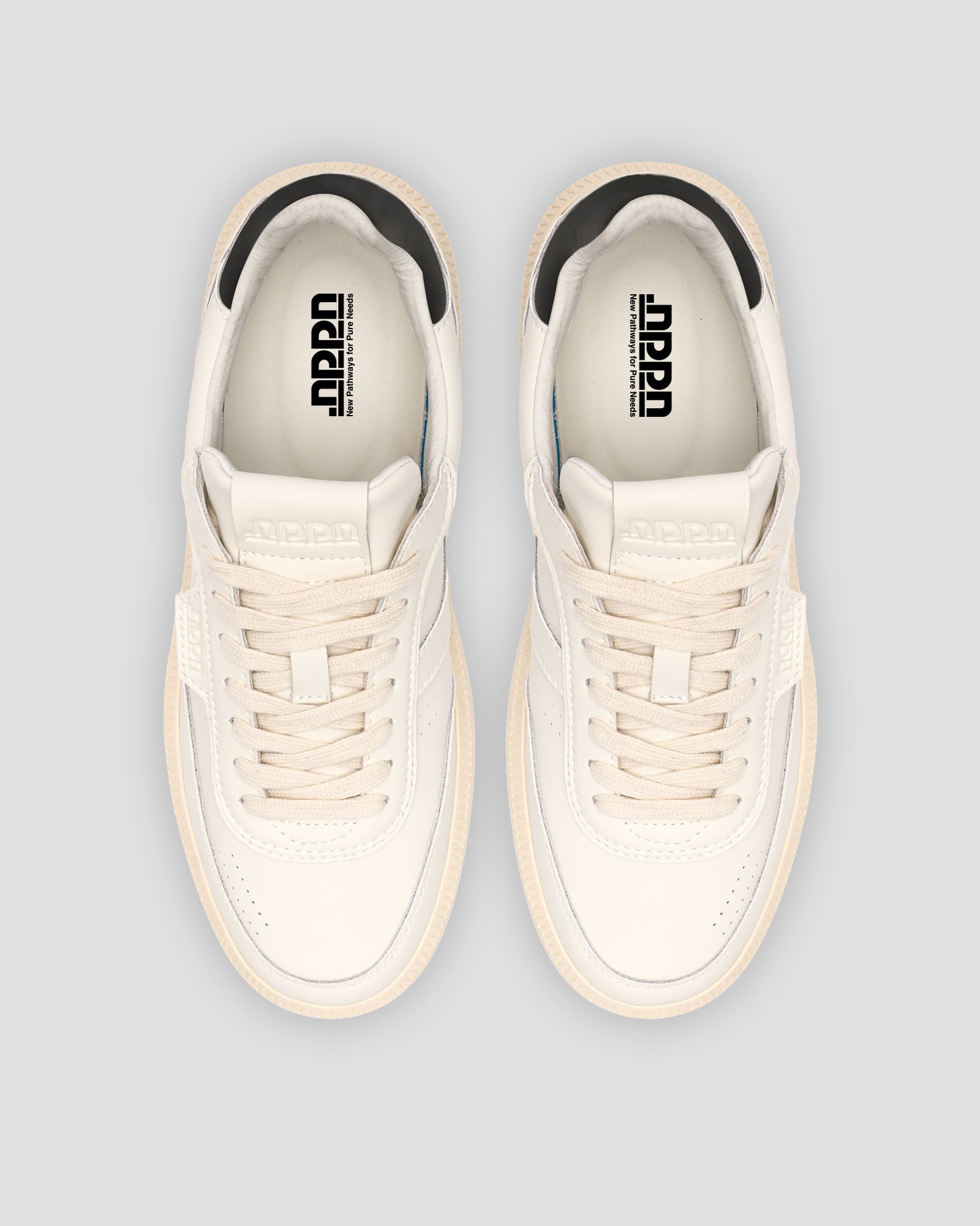 Echo 1 Leather White Black Offwhite Sole