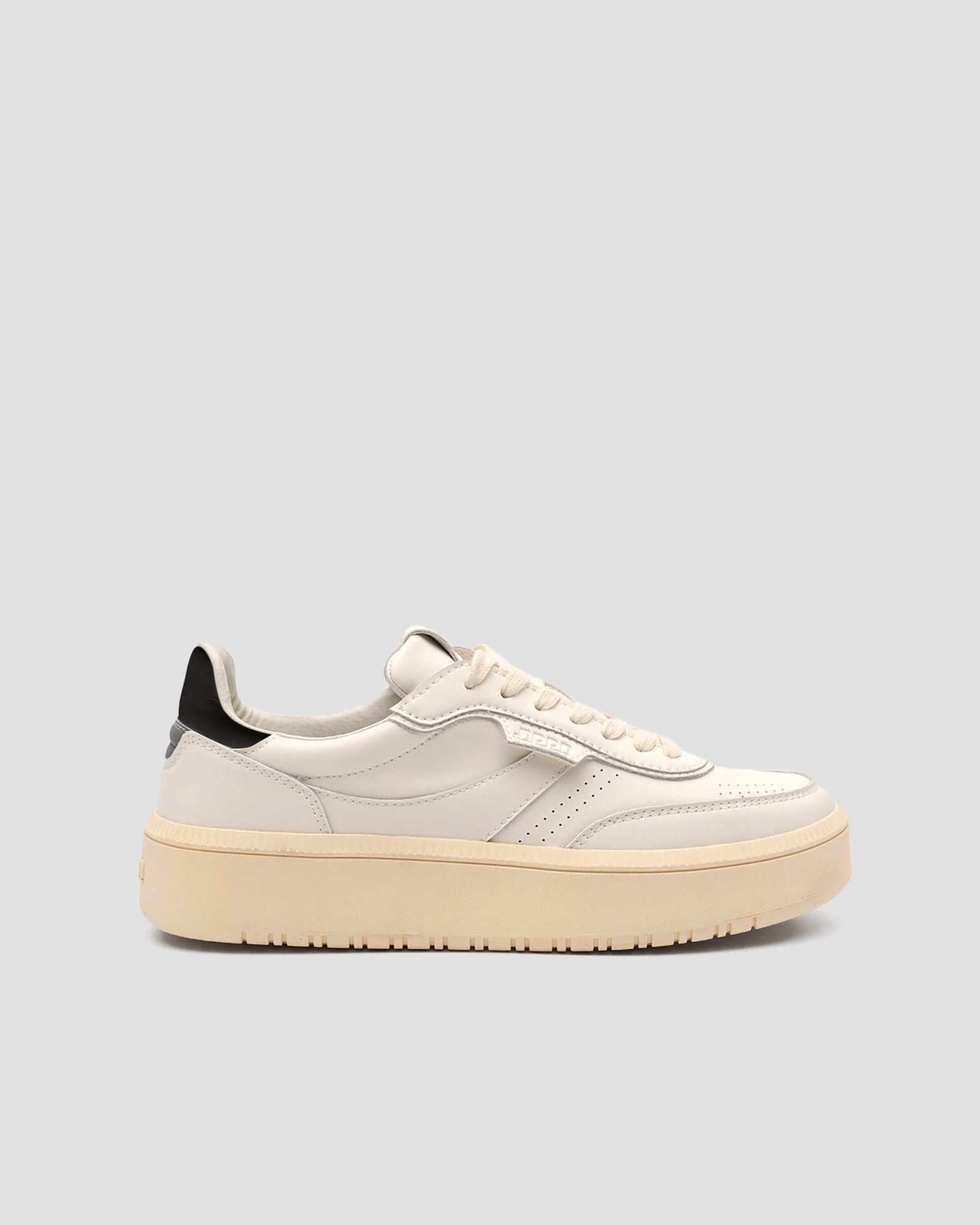 Echo 1 Leather White Black Off White Sole Reflective Heel Tab