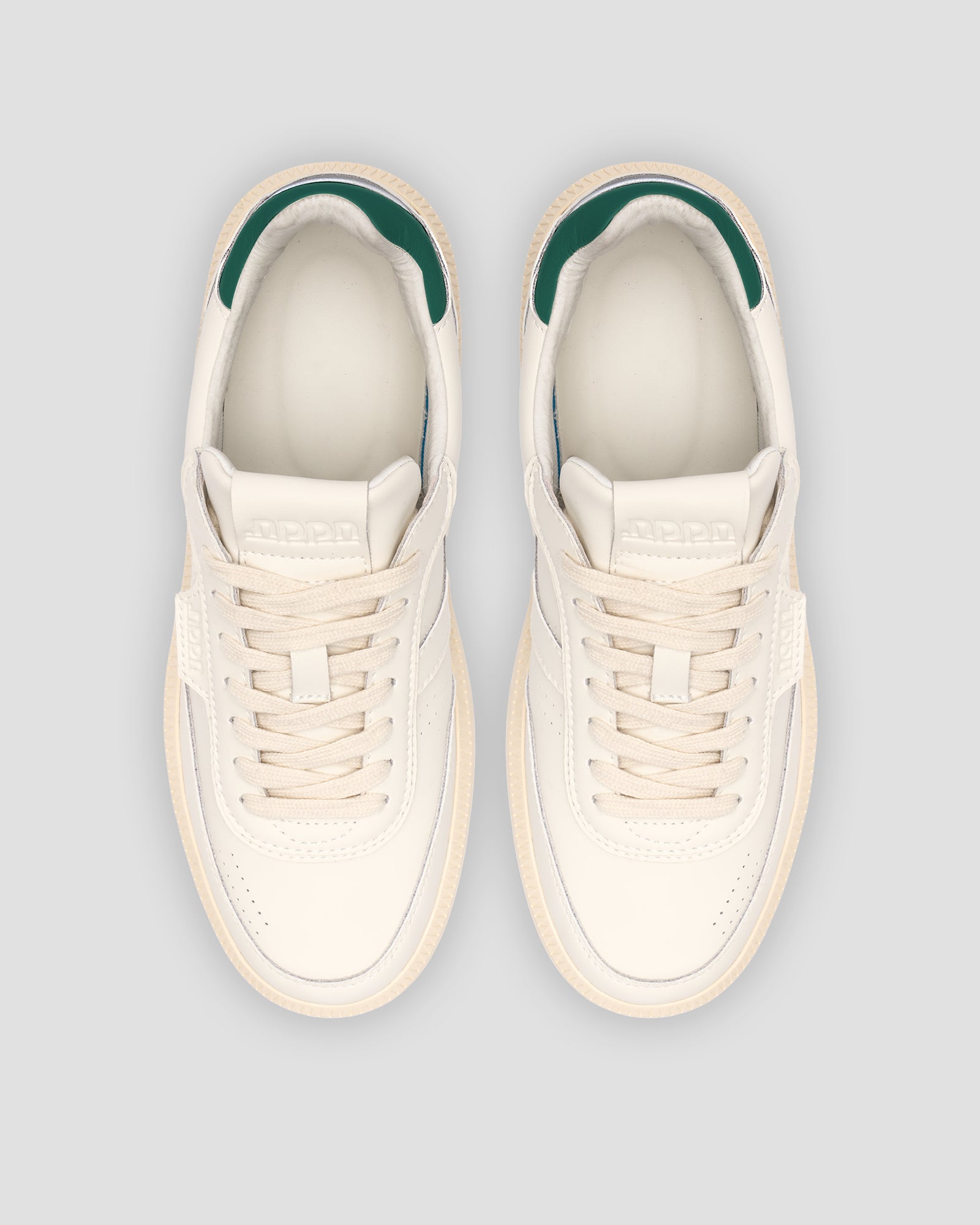 Echo 1 Leather White Eden Green Off white Sole Reflective Heel Tab