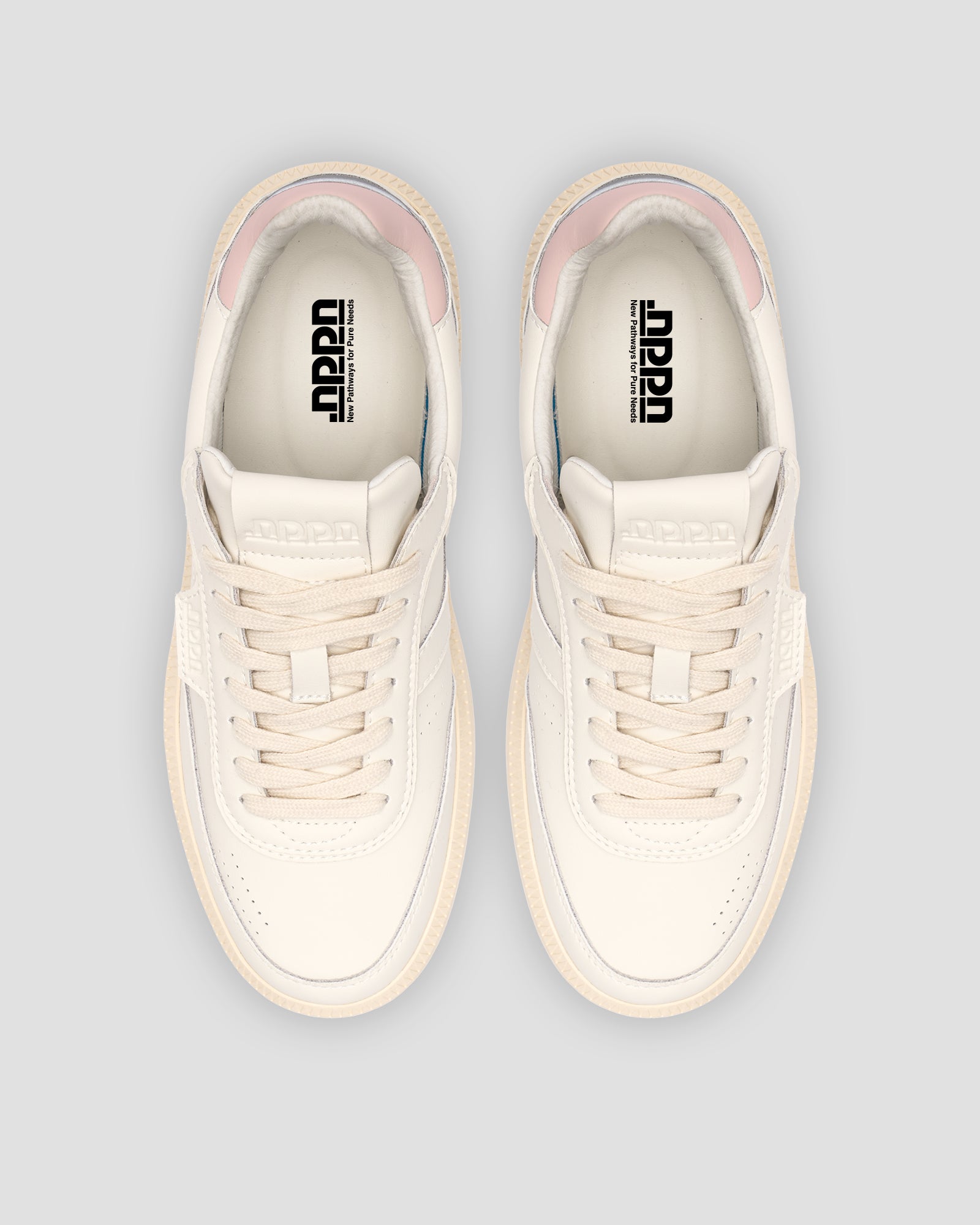 Echo 1 Leather White Pink Off White Sole Reflective Heel Tab