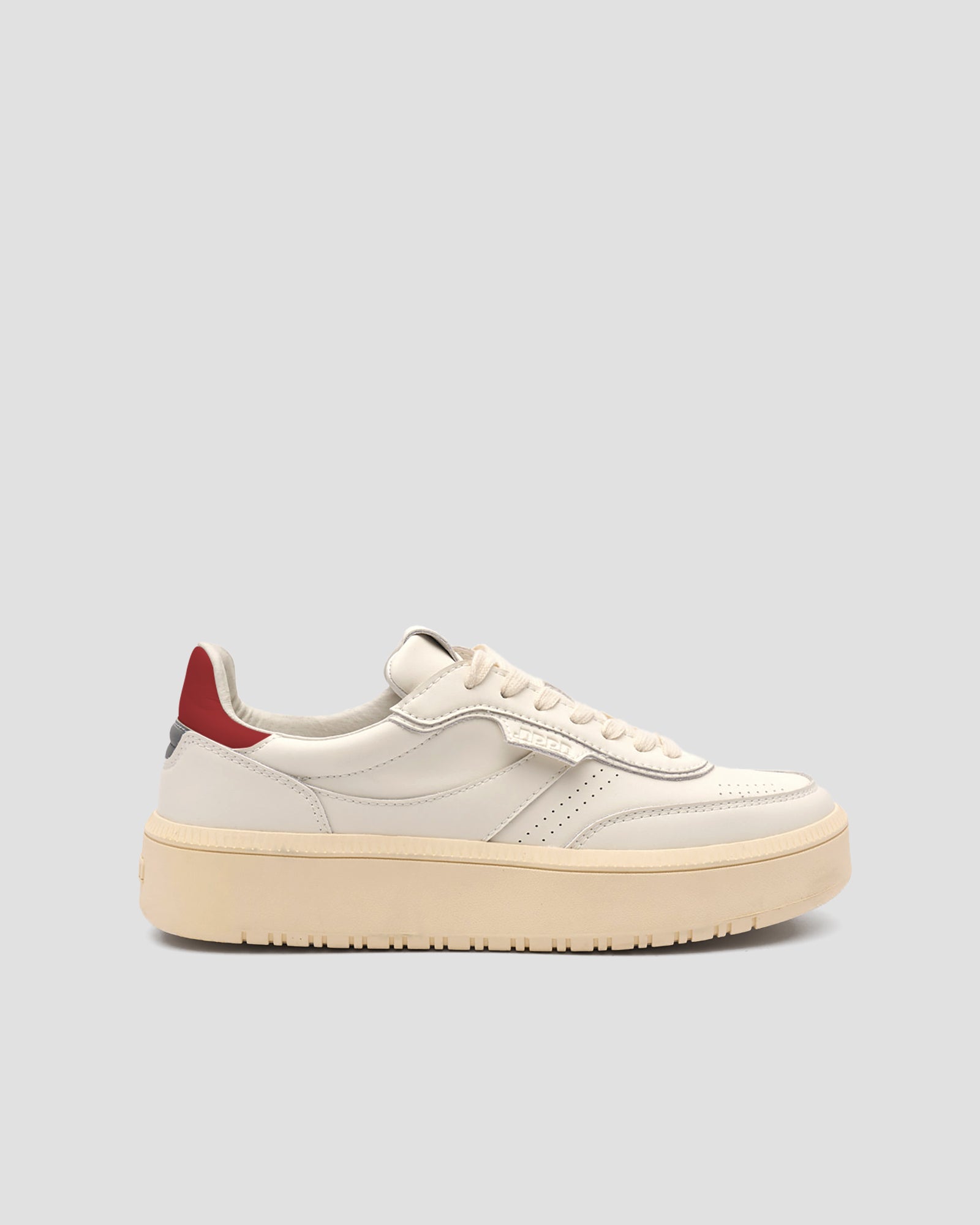 Echo 1 Leather White Red Off white Sole Reflective Heel tab