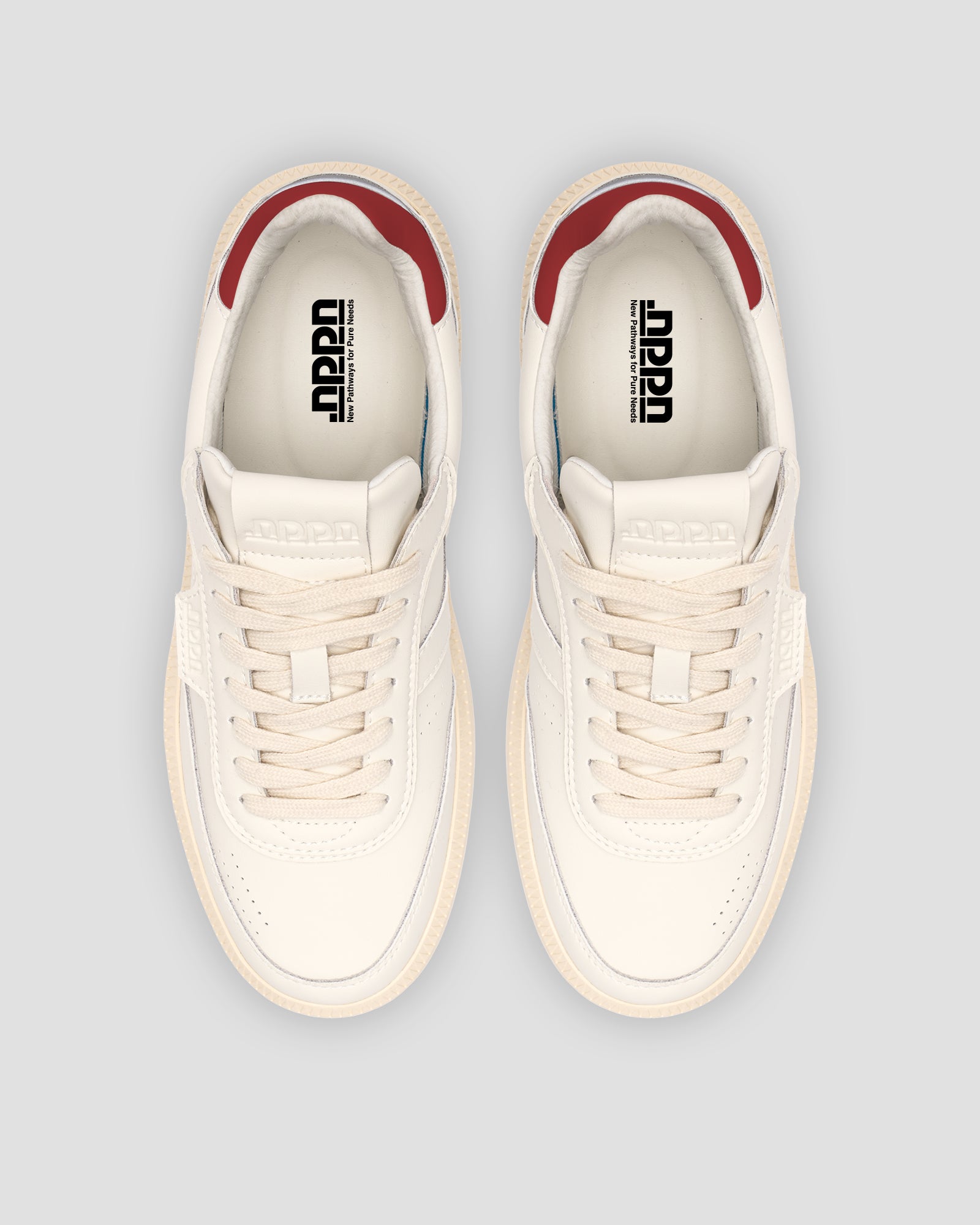 Echo 1 Leather White Red Off white Sole Reflective Heel tab