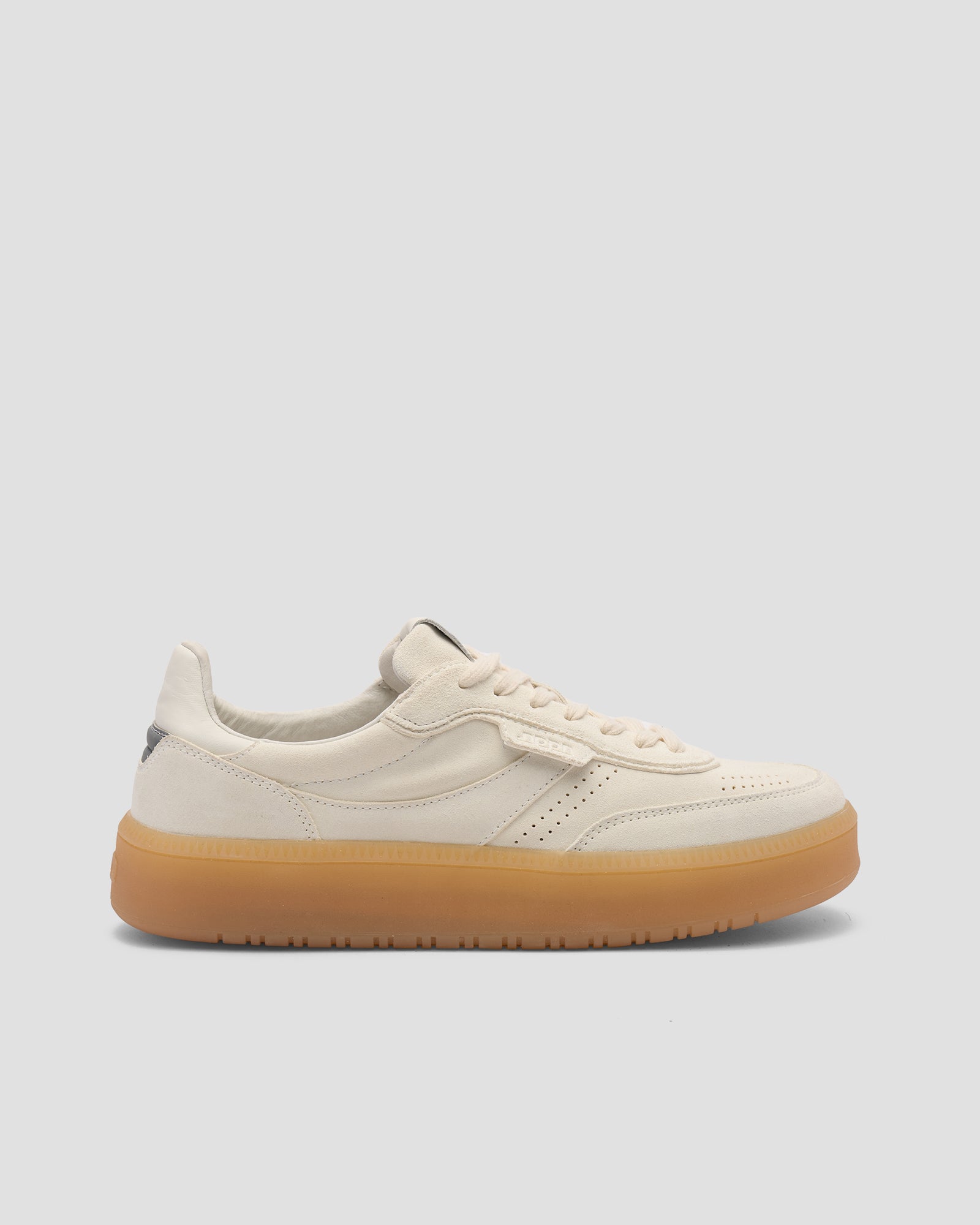 Echo 1 Suede White Amber Sole Reflective Heel Tab