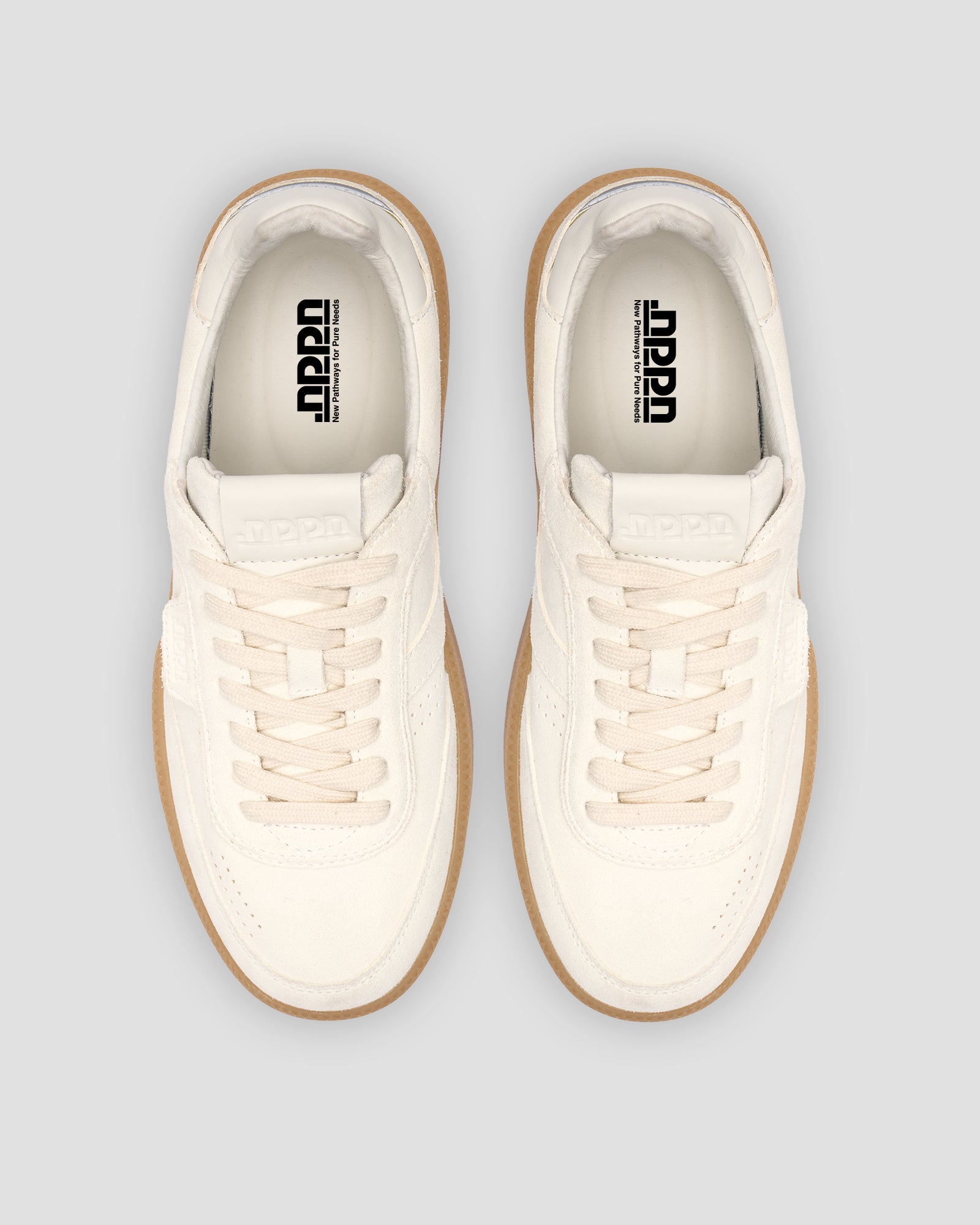Echo 1 Suede White Amber Sole Reflective Heel Tab