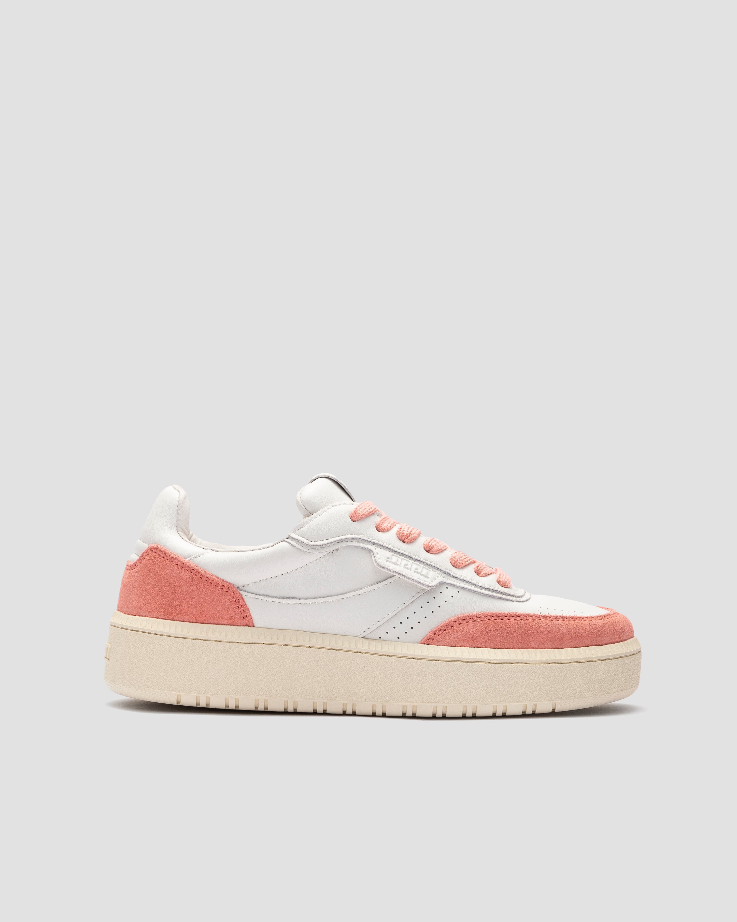 Echo 1 Leather Suede White Pink