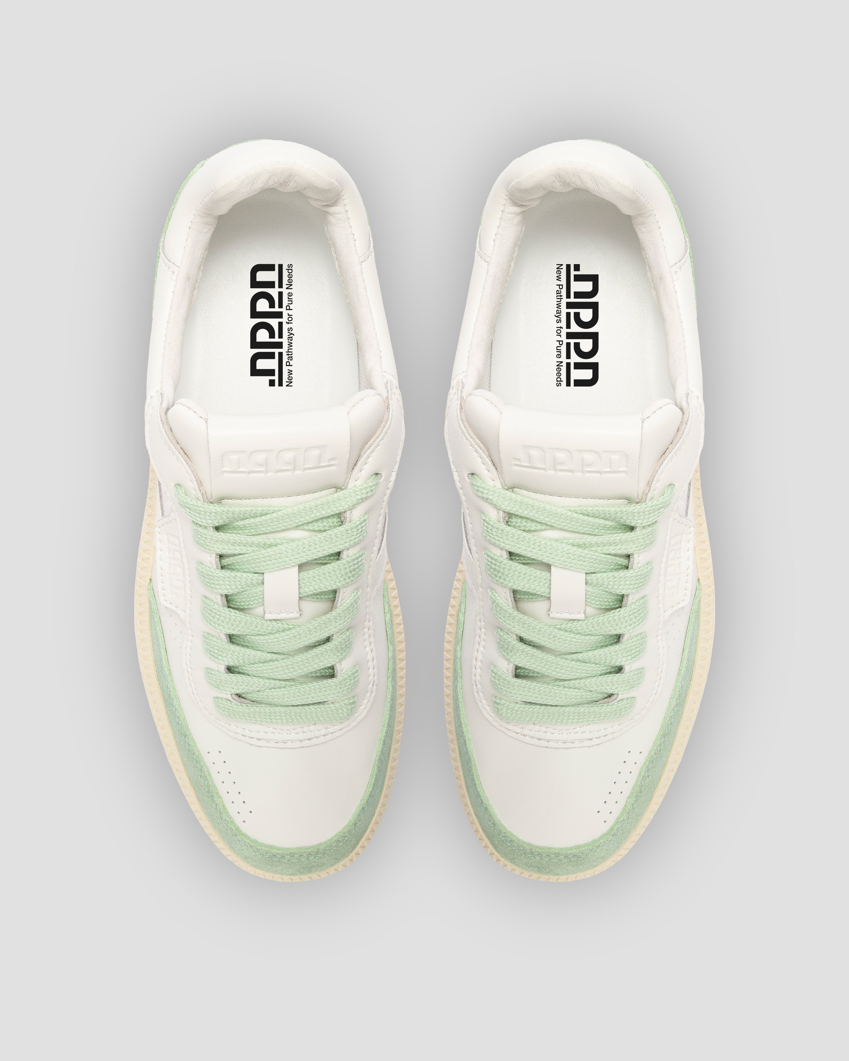 Echo 1 Leather Suede White Water Green