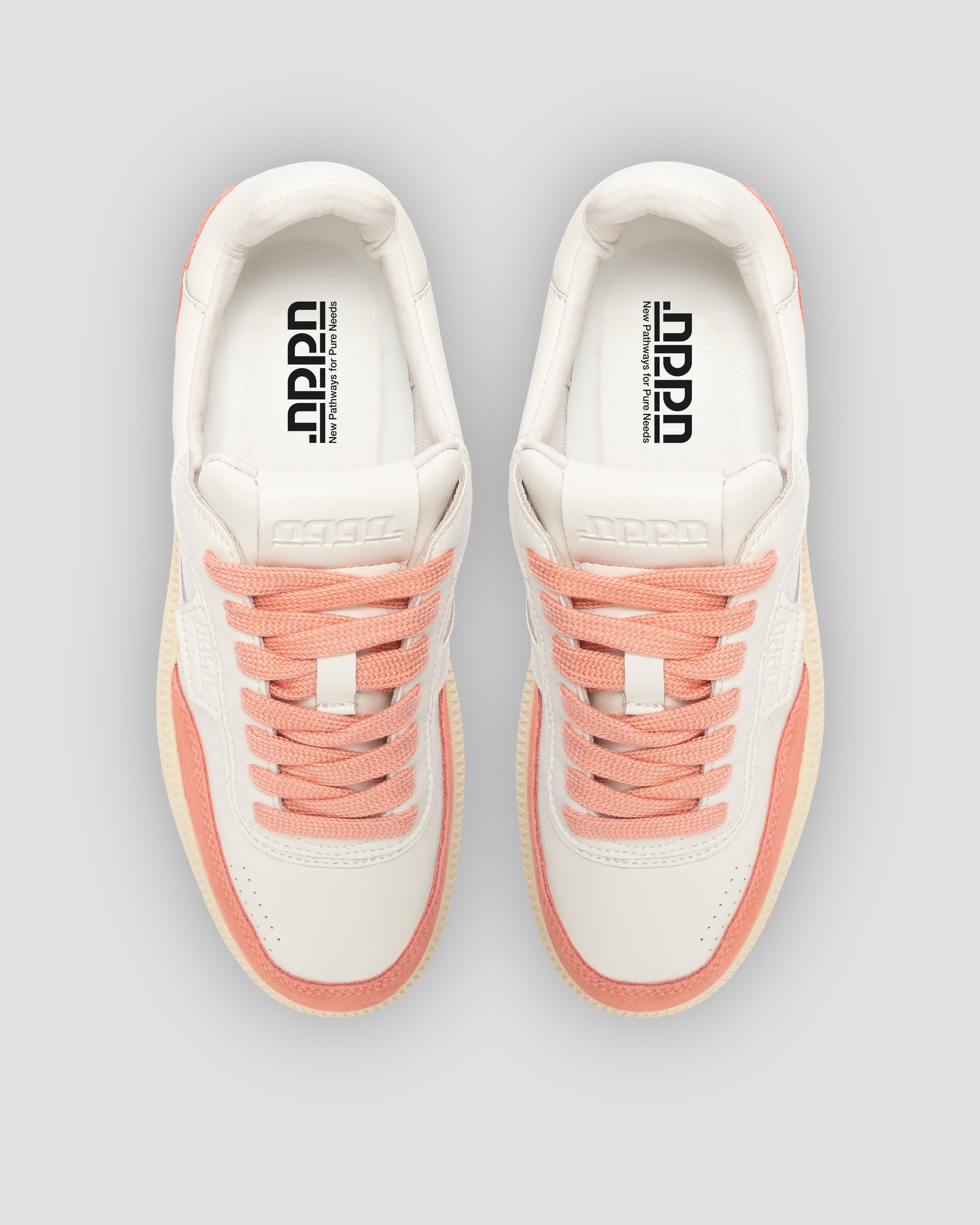 Echo 1 Leather Suede White Pink