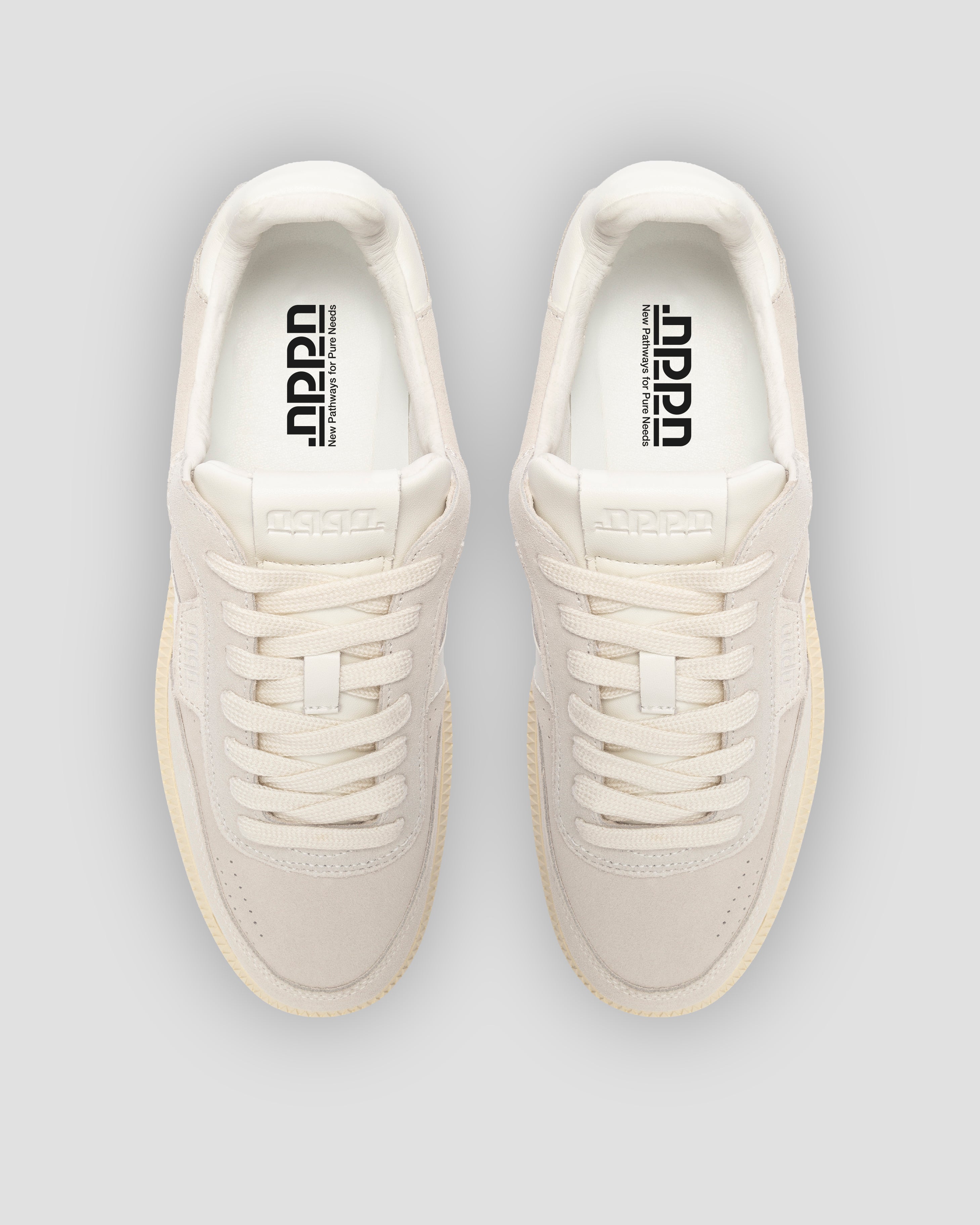 Echo 1 Suede Leather White Off White Sole