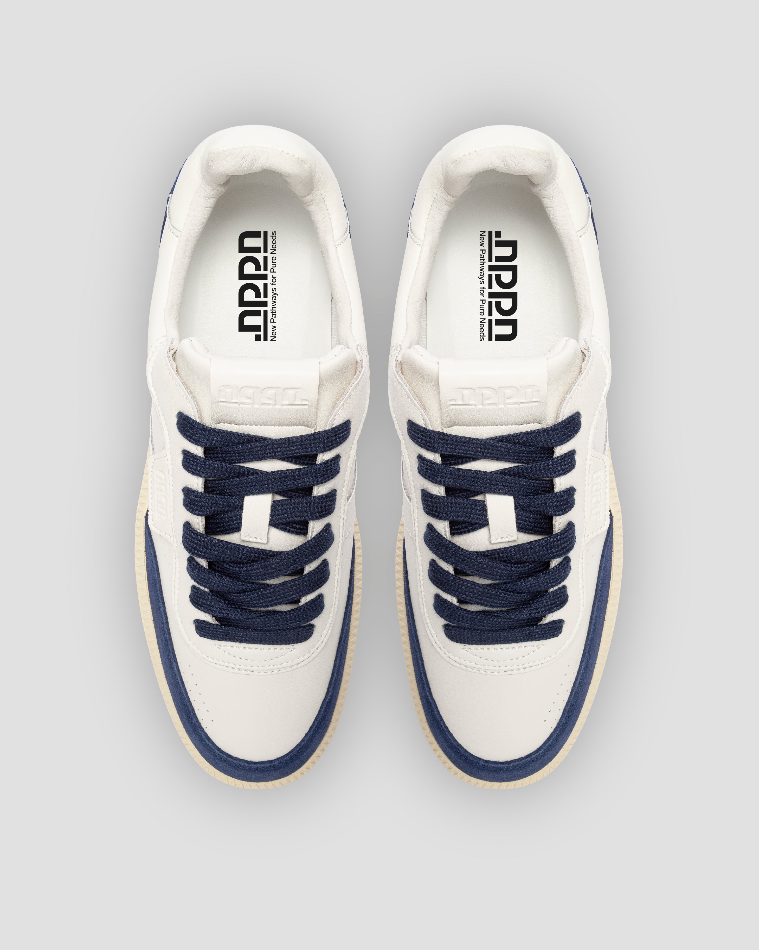 Echo 1 Suede Leather White Navy