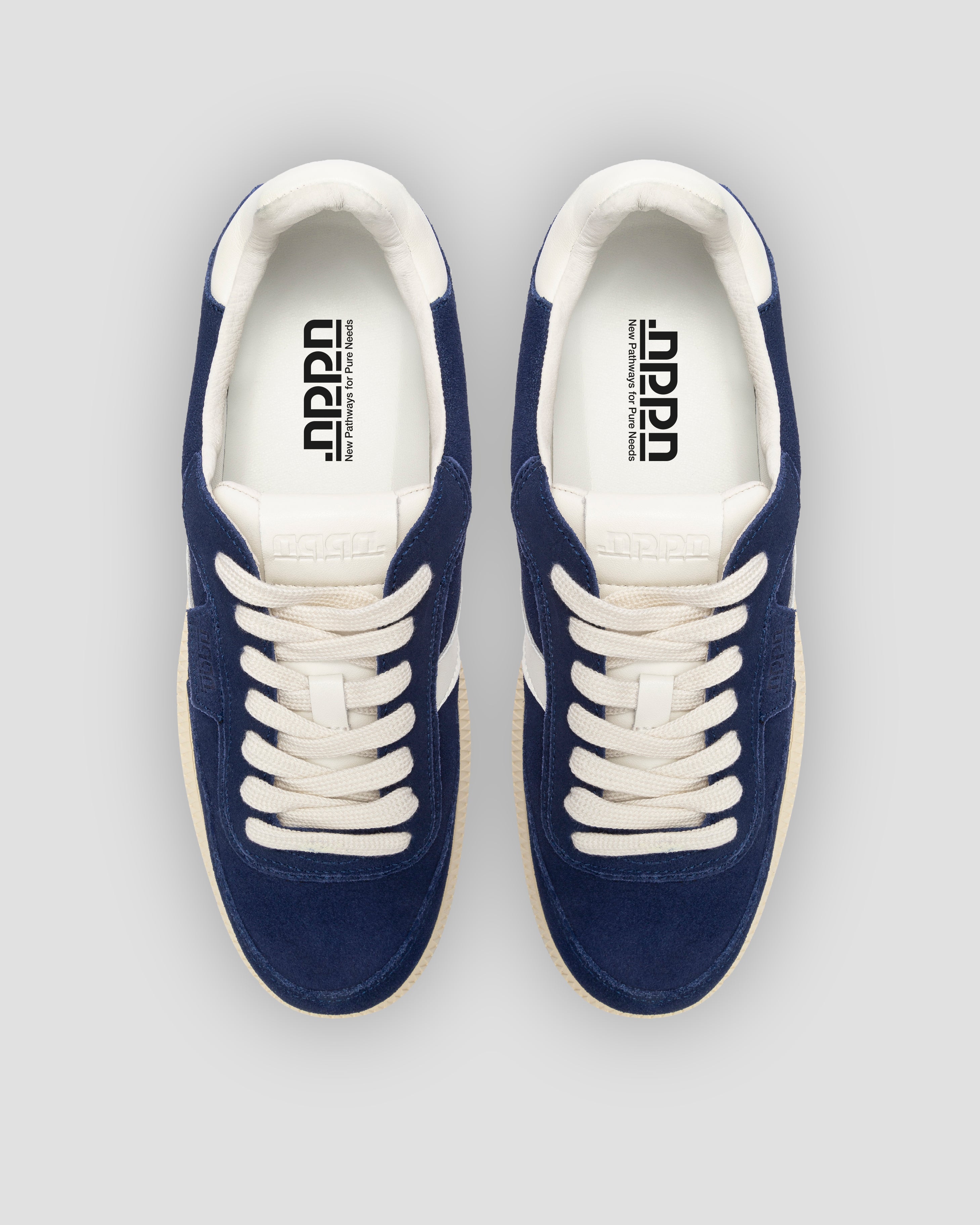 Echo 1 Suede Leather Navy White Off white Sole